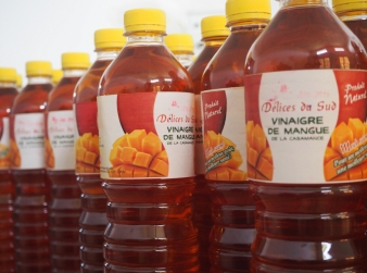 Vinaigre de mangues avant commercialisation
